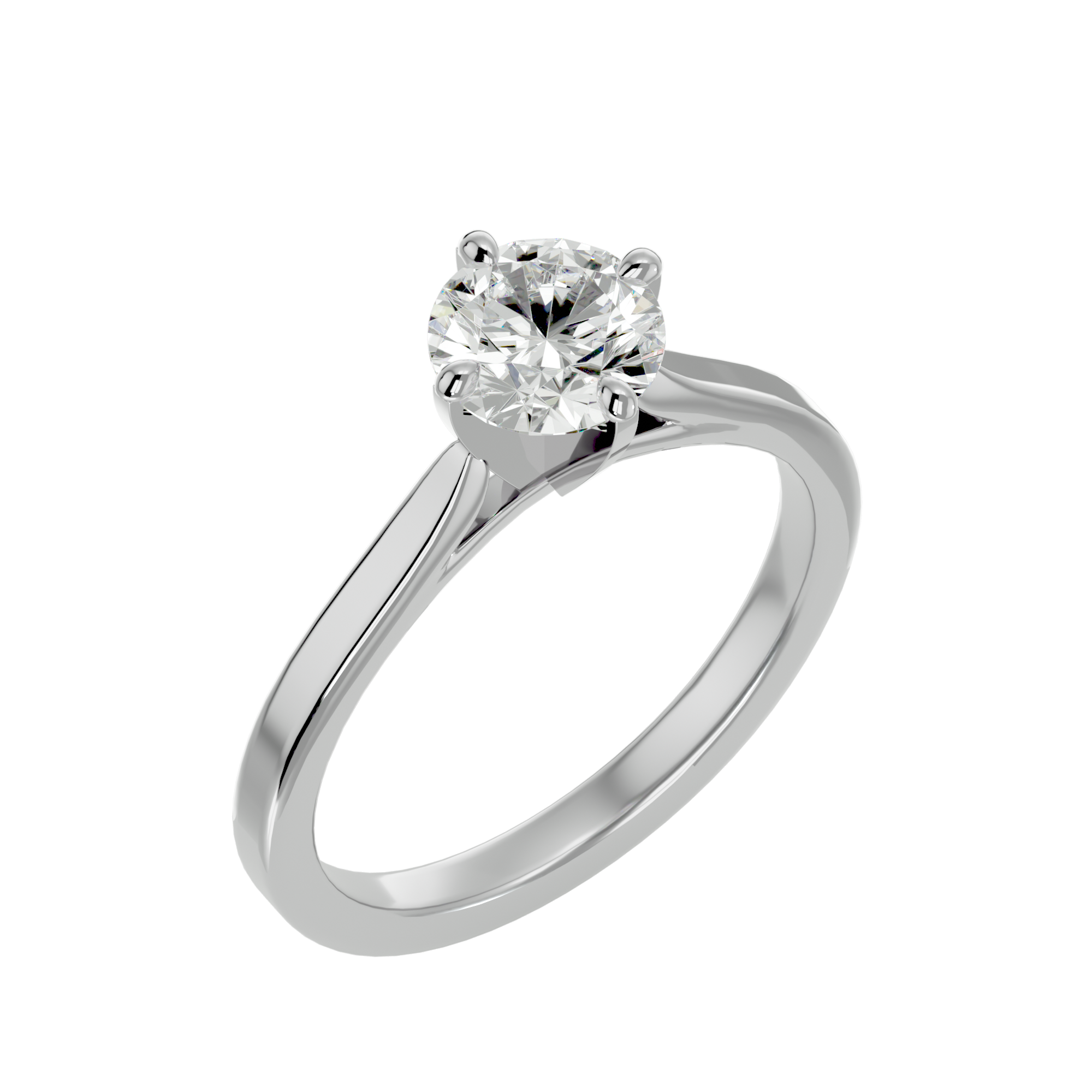 1 1/4 ctw Round Lab Grown Diamond Solitaire Engagement Ring
