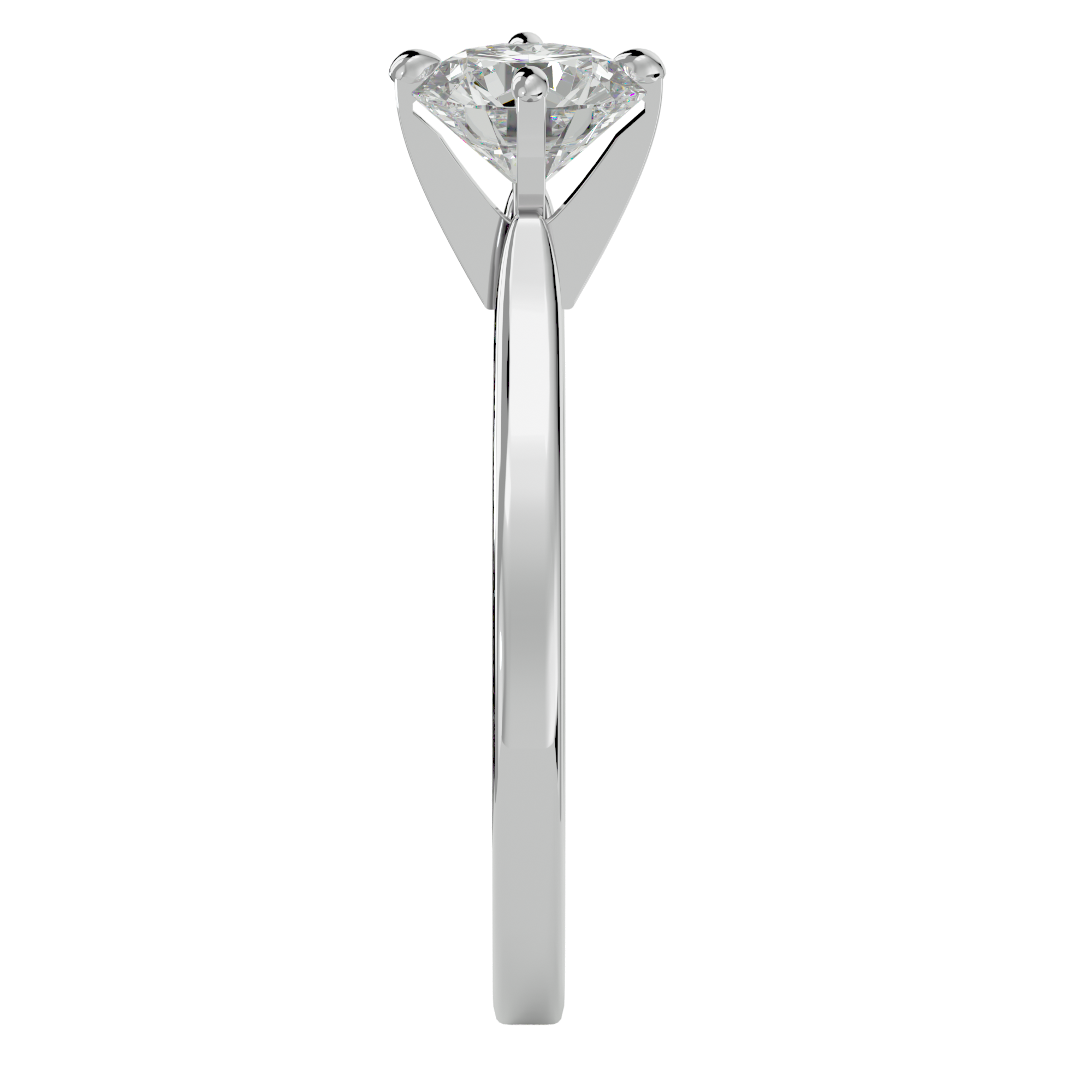 1 1/4 ctw Round Lab Grown Diamond Solitaire Engagement Ring