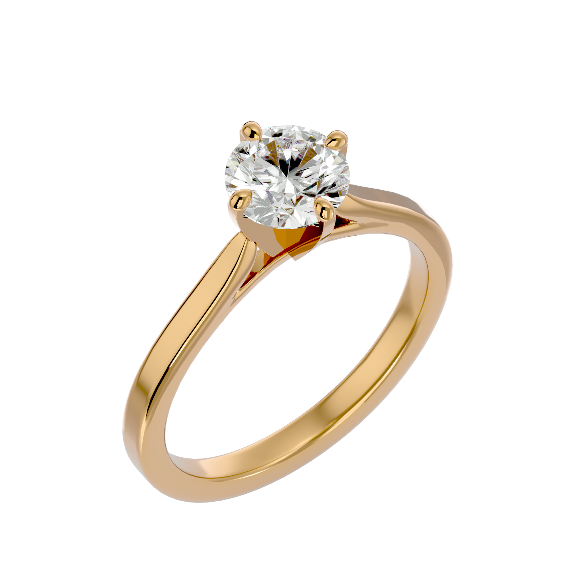 1 1/4 ctw Round Lab Grown Diamond Solitaire Engagement Ring