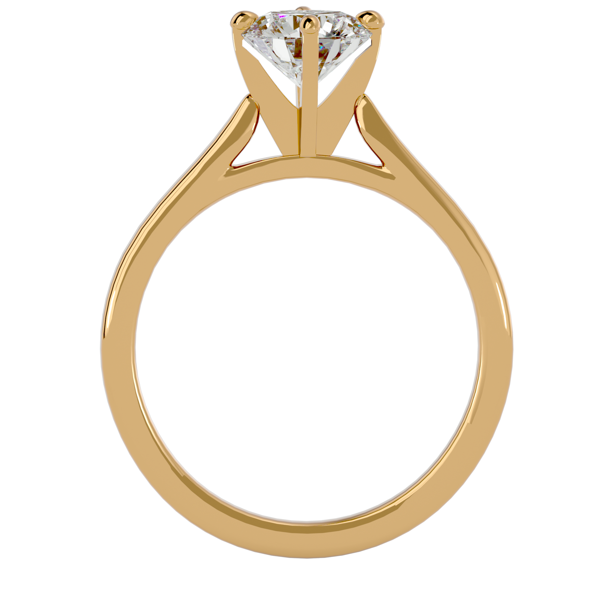 1 1/4 ctw Round Lab Grown Diamond Solitaire Engagement Ring