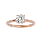 1 1/3 ctw Round Lab Grown Diamond Solitaire Engagement Ring