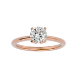 1 1/3 ctw Round Lab Grown Diamond Solitaire Engagement Ring