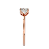 1 1/3 ctw Round Lab Grown Diamond Solitaire Engagement Ring