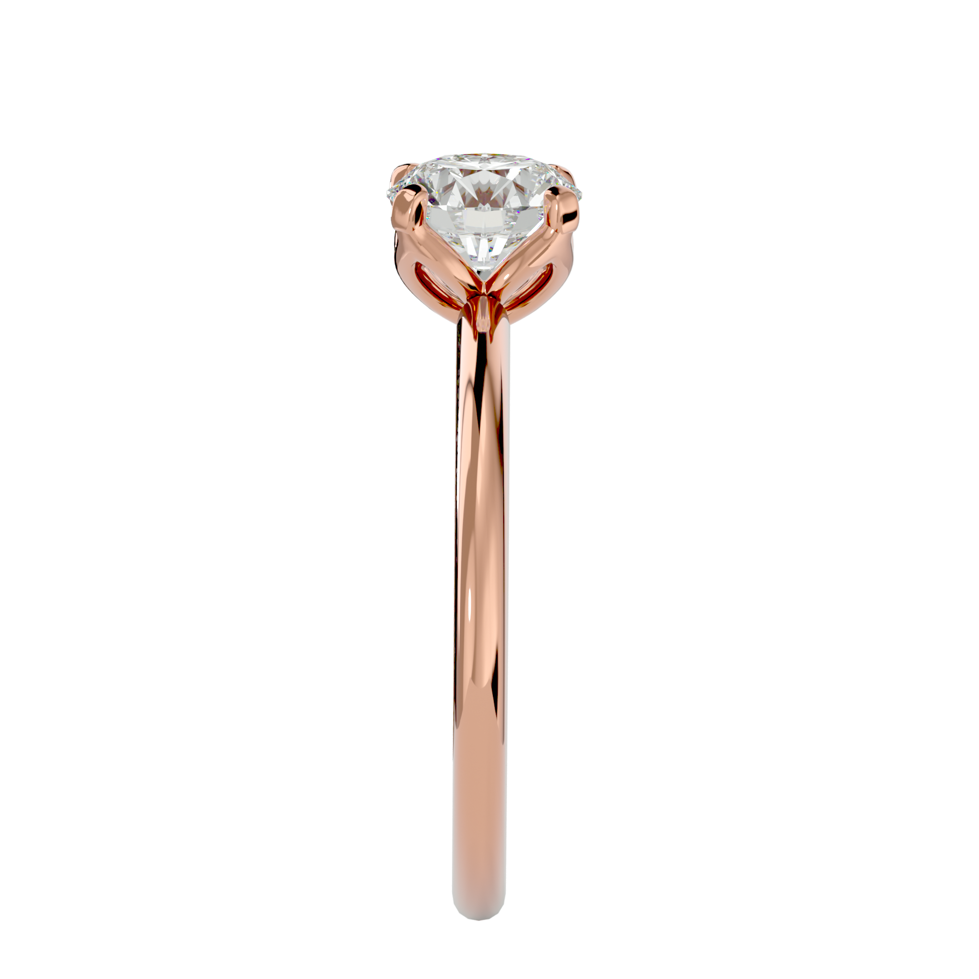 1 1/3 ctw Round Lab Grown Diamond Solitaire Engagement Ring
