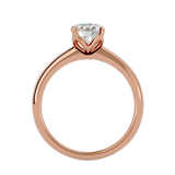 1 1/3 ctw Round Lab Grown Diamond Solitaire Engagement Ring