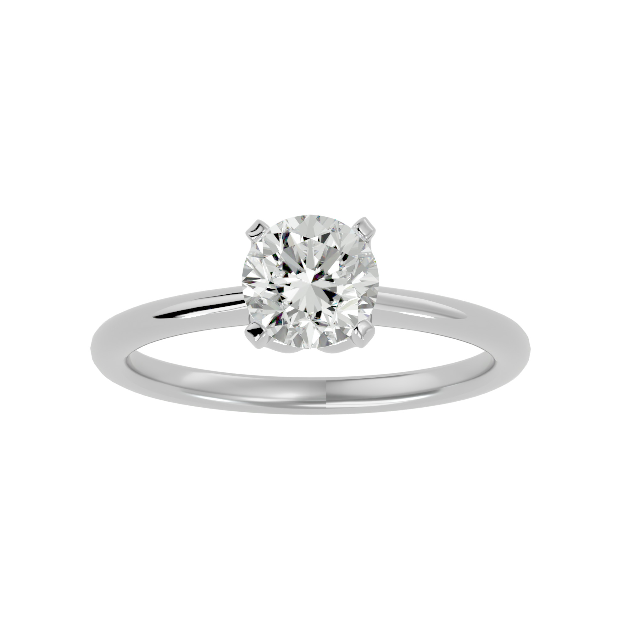 1 1/3 ctw Round Lab Grown Diamond Solitaire Engagement Ring