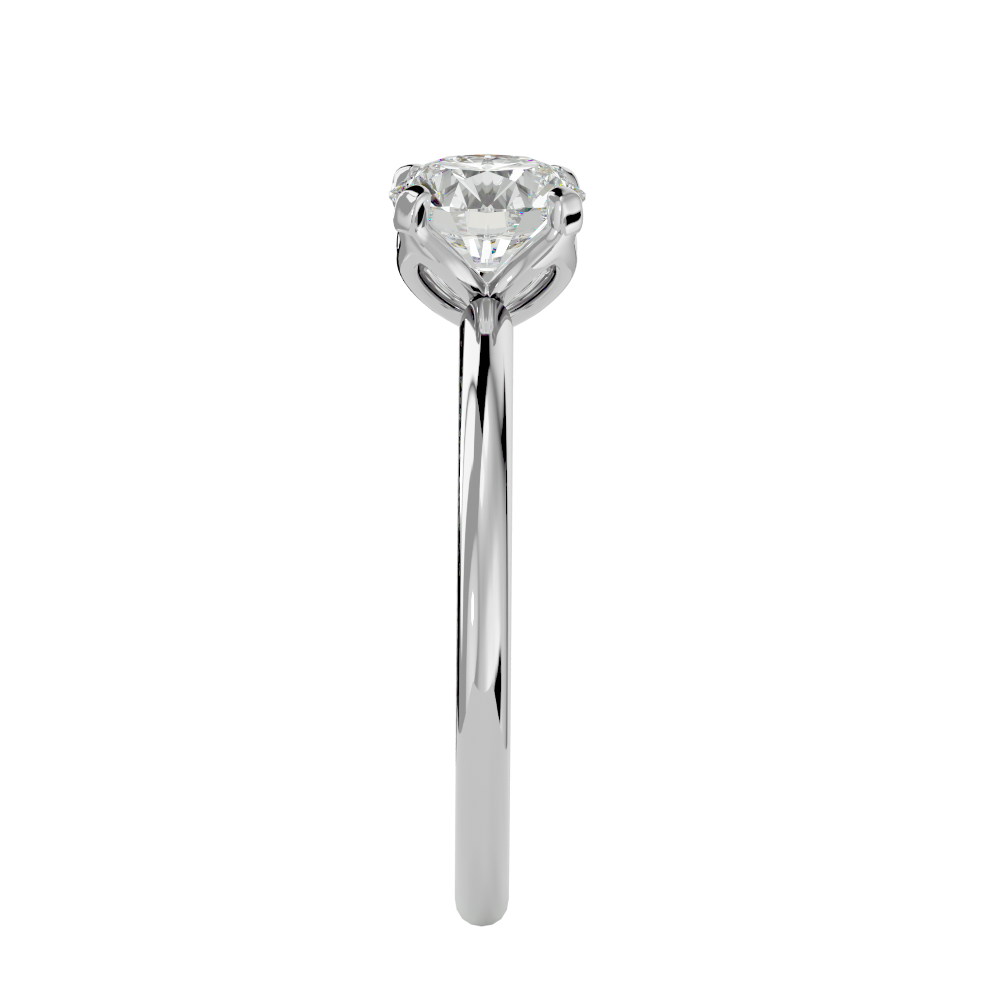 1 1/3 ctw Round Lab Grown Diamond Solitaire Engagement Ring
