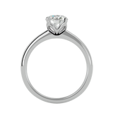 1 1/3 ctw Round Lab Grown Diamond Solitaire Engagement Ring