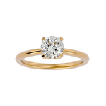 1 1/3 ctw Round Lab Grown Diamond Solitaire Engagement Ring