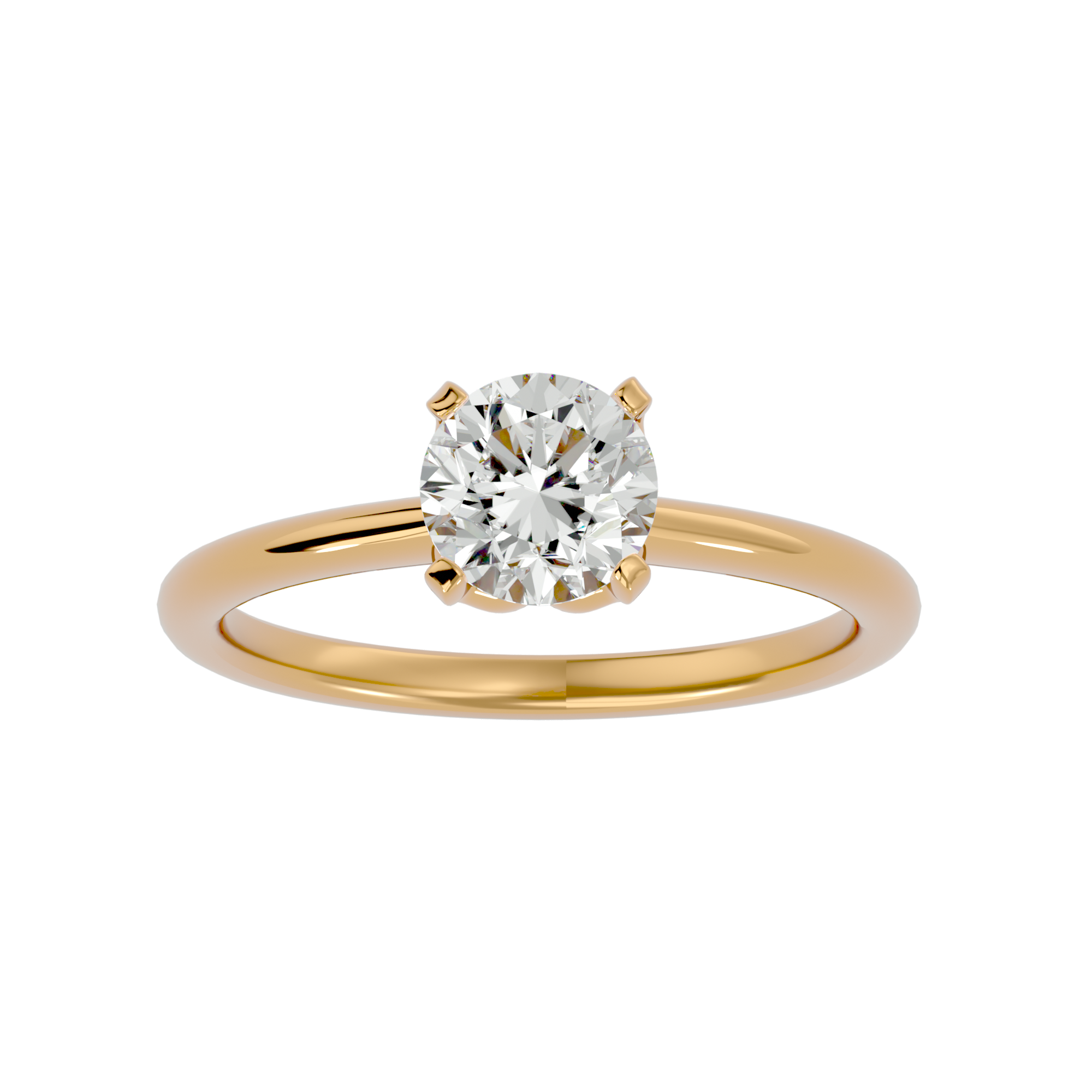 1 1/3 ctw Round Lab Grown Diamond Solitaire Engagement Ring