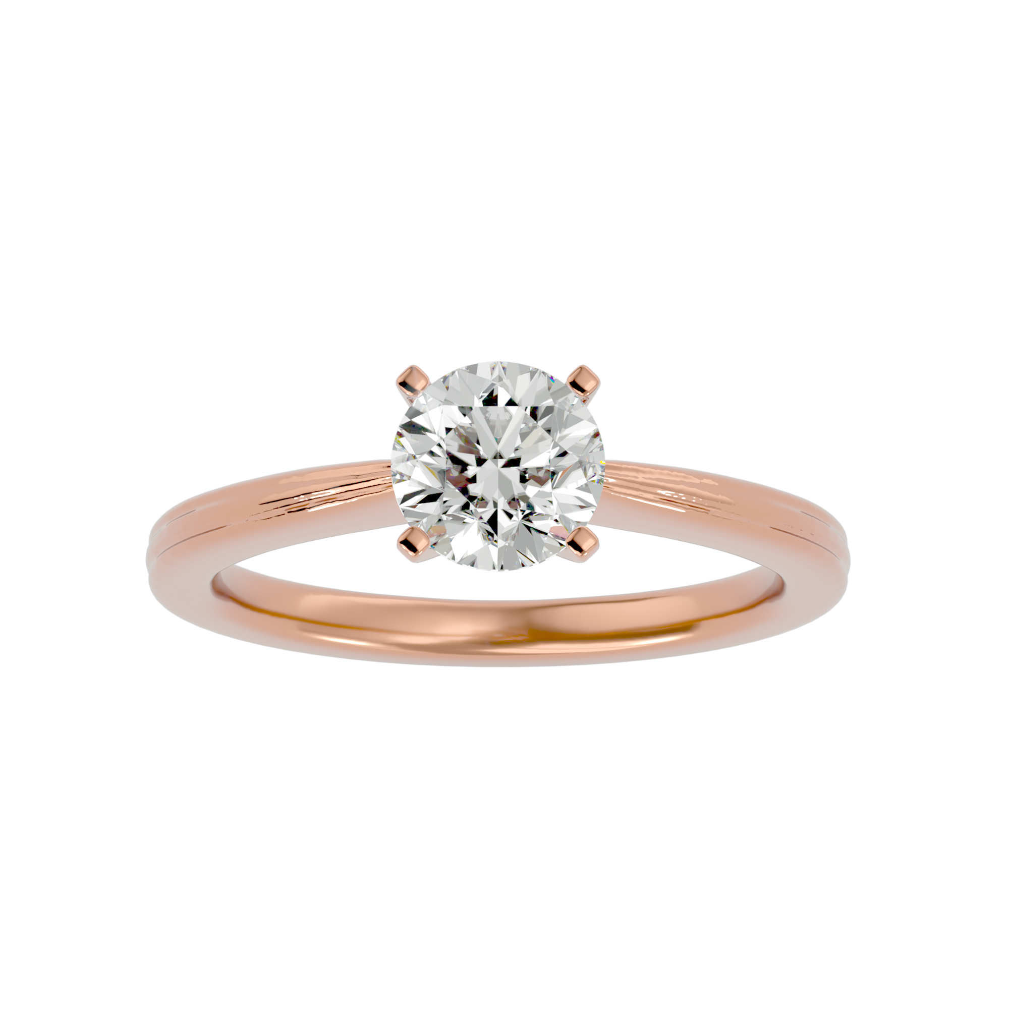 1 1/4 ctw Round Lab Grown Diamond Solitaire Engagement Ring