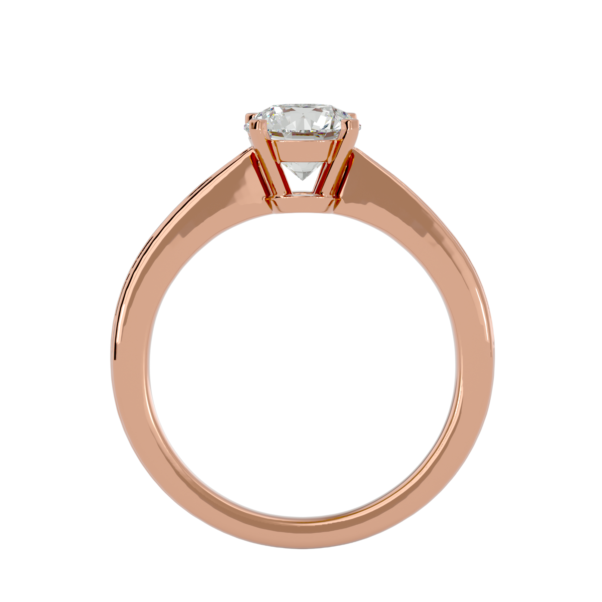 1 1/4 ctw Round Lab Grown Diamond Solitaire Engagement Ring