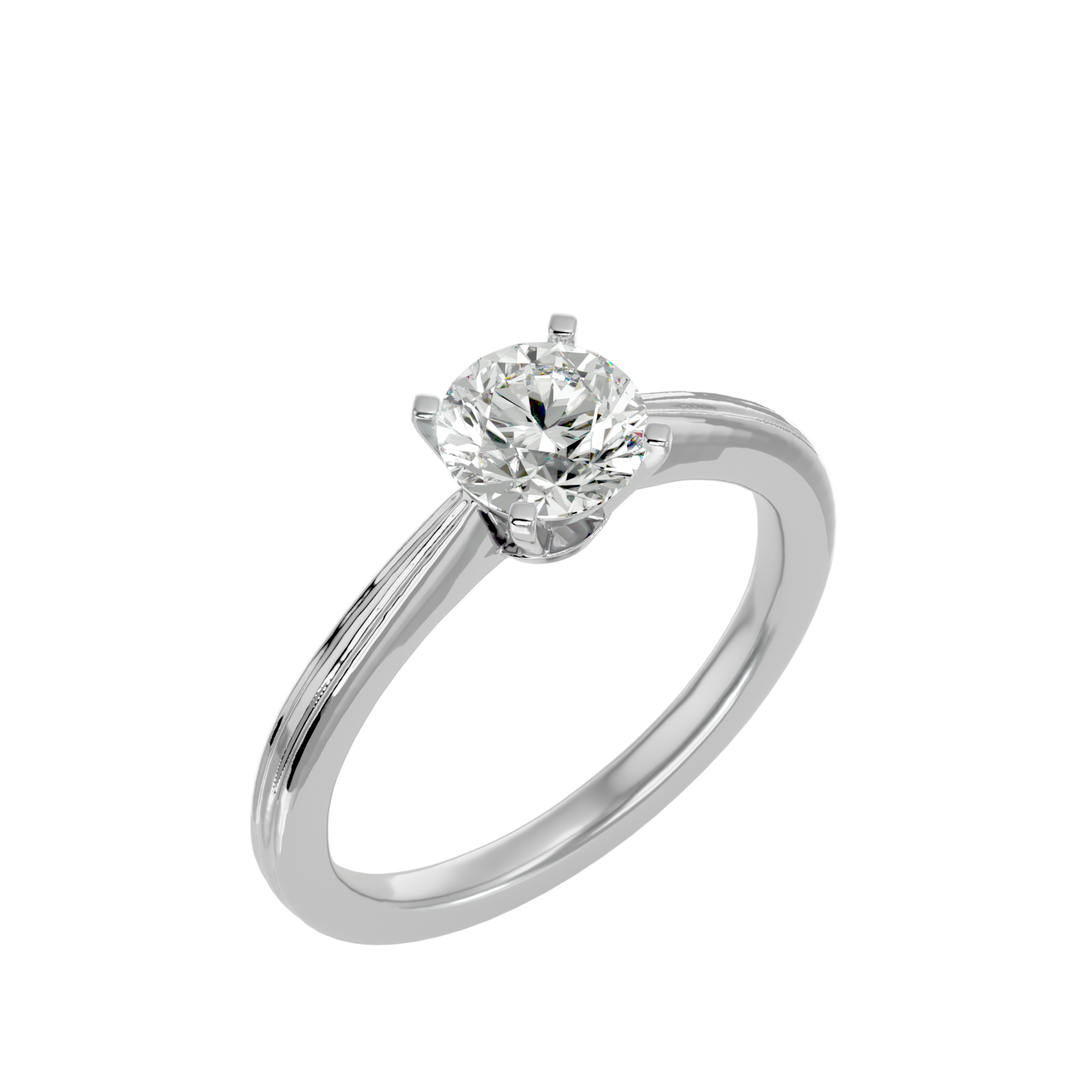 1 1/4 ctw Round Lab Grown Diamond Solitaire Engagement Ring