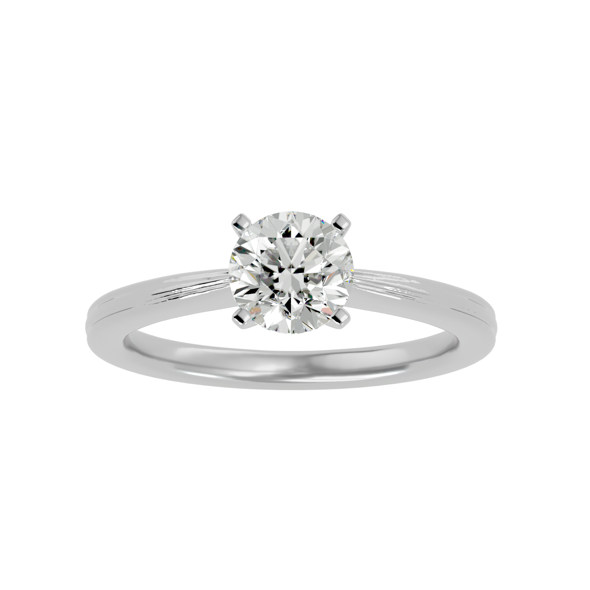 1 1/4 ctw Round Lab Grown Diamond Solitaire Engagement Ring