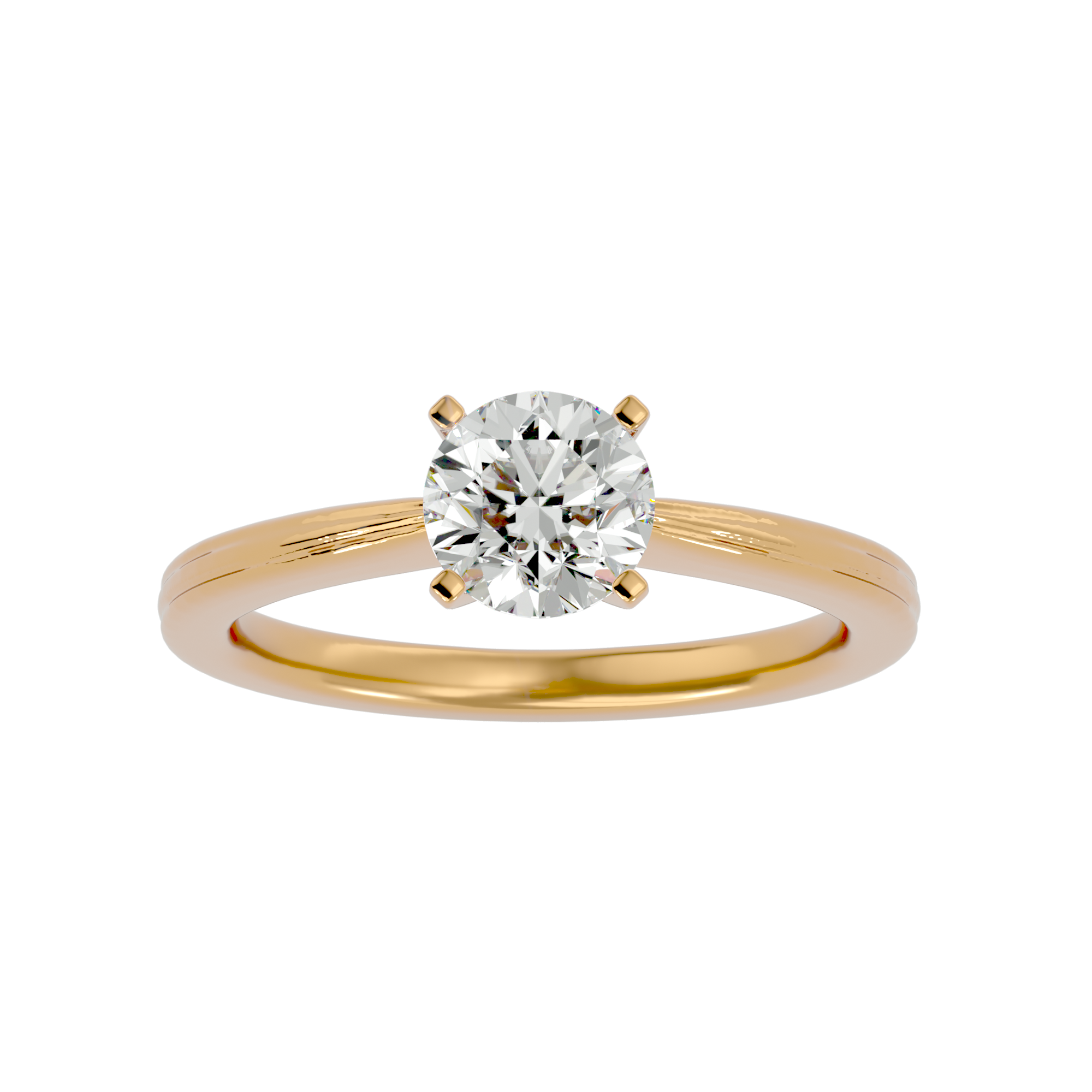 1 1/4 ctw Round Lab Grown Diamond Solitaire Engagement Ring