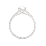 1 1/4 ctw Round Lab Grown Diamond Side Stone Engagement Ring