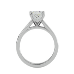 1 5/8 ctw Princess-Cut Lab Grown Diamond Side Stone Engagement Ring