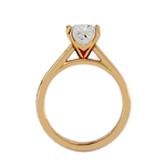 1 5/8 ctw Princess-Cut Lab Grown Diamond Side Stone Engagement Ring