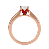 1 3/8 ctw Round Lab Grown Diamond Side Stone Engagement Ring
