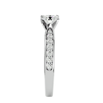1 3/8 ctw Round Lab Grown Diamond Side Stone Engagement Ring