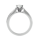 1 3/8 ctw Round Lab Grown Diamond Side Stone Engagement Ring