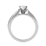 1 3/8 ctw Round Lab Grown Diamond Side Stone Engagement Ring