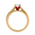 1 3/8 ctw Round Lab Grown Diamond Side Stone Engagement Ring