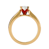1 3/8 ctw Round Lab Grown Diamond Side Stone Engagement Ring