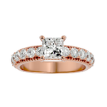 2 1/3 ctw Princess-Cut Lab Grown Diamond Side Stone Engagement Ring