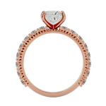 2 1/3 ctw Princess-Cut Lab Grown Diamond Side Stone Engagement Ring