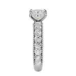 2 1/3 ctw Princess-Cut Lab Grown Diamond Side Stone Engagement Ring