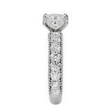 2 1/3 ctw Princess-Cut Lab Grown Diamond Side Stone Engagement Ring