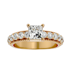 2 1/3 ctw Princess-Cut Lab Grown Diamond Side Stone Engagement Ring