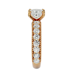 2 1/3 ctw Princess-Cut Lab Grown Diamond Side Stone Engagement Ring