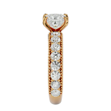 2 1/3 ctw Princess-Cut Lab Grown Diamond Side Stone Engagement Ring