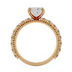 2 1/3 ctw Princess-Cut Lab Grown Diamond Side Stone Engagement Ring