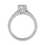 1 1/5 ctw Round Lab Grown Diamond Side Stone Engagement Ring