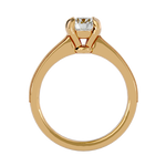 1 1/5 ctw Round Lab Grown Diamond Side Stone Engagement Ring