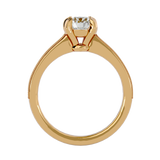 1 1/5 ctw Round Lab Grown Diamond Side Stone Engagement Ring
