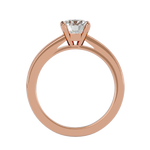 1 ctw Round Lab Grown Diamond Side Stone Engagement Ring