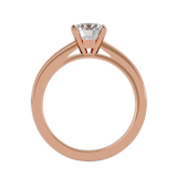 1 ctw Round Lab Grown Diamond Side Stone Engagement Ring
