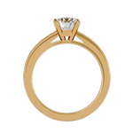 1 ctw Round Lab Grown Diamond Side Stone Engagement Ring