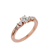1 ctw Round Three Stone Lab Grown Diamond Ring