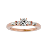 1 ctw Round Three Stone Lab Grown Diamond Ring