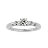 1 ctw Round Three Stone Lab Grown Diamond Ring