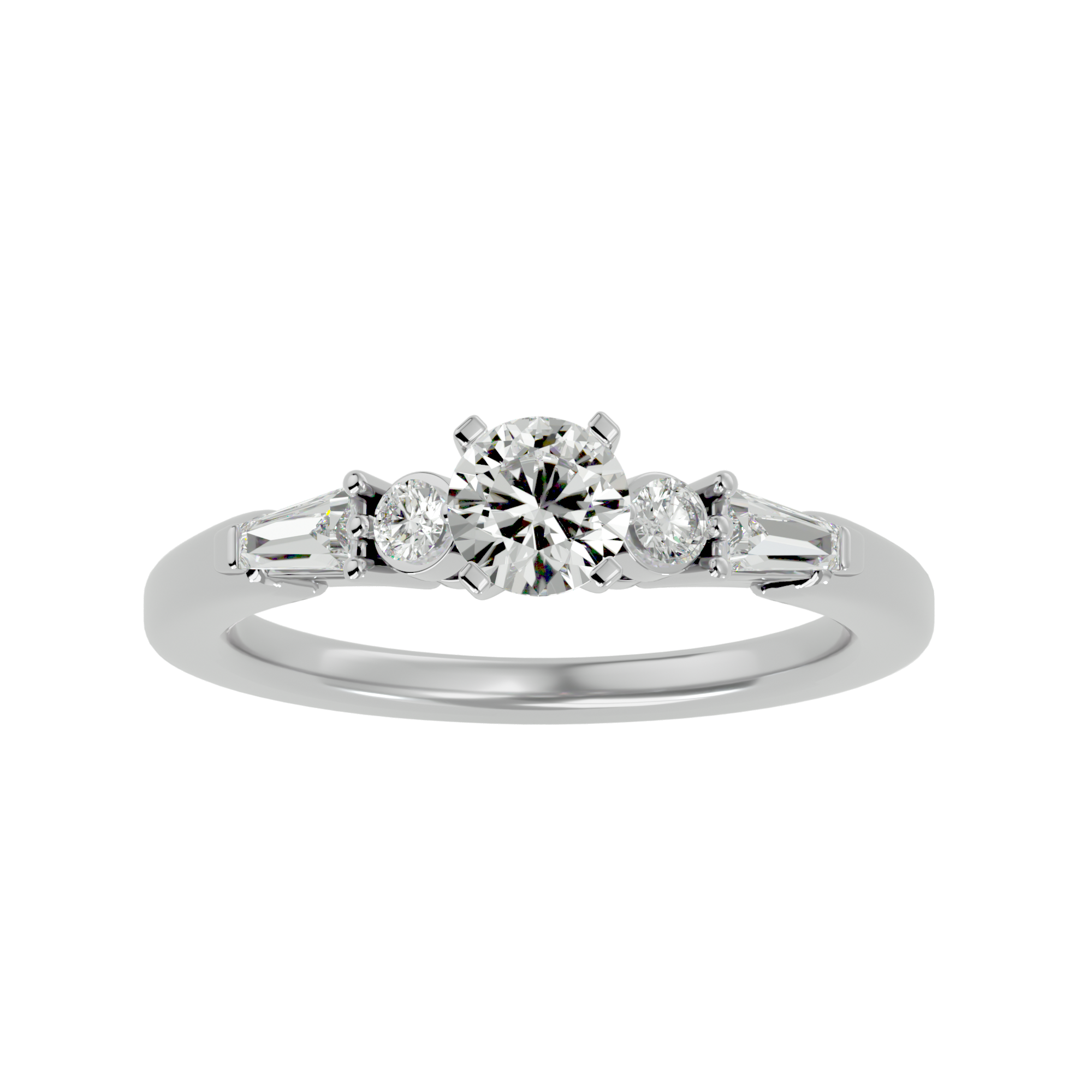 1 ctw Round Three Stone Lab Grown Diamond Ring