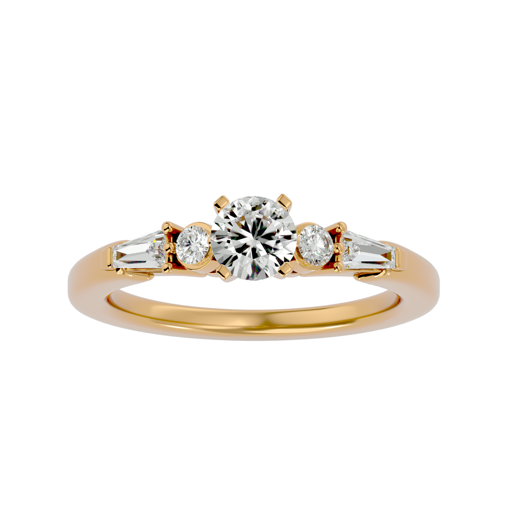 1 ctw Round Three Stone Lab Grown Diamond Ring