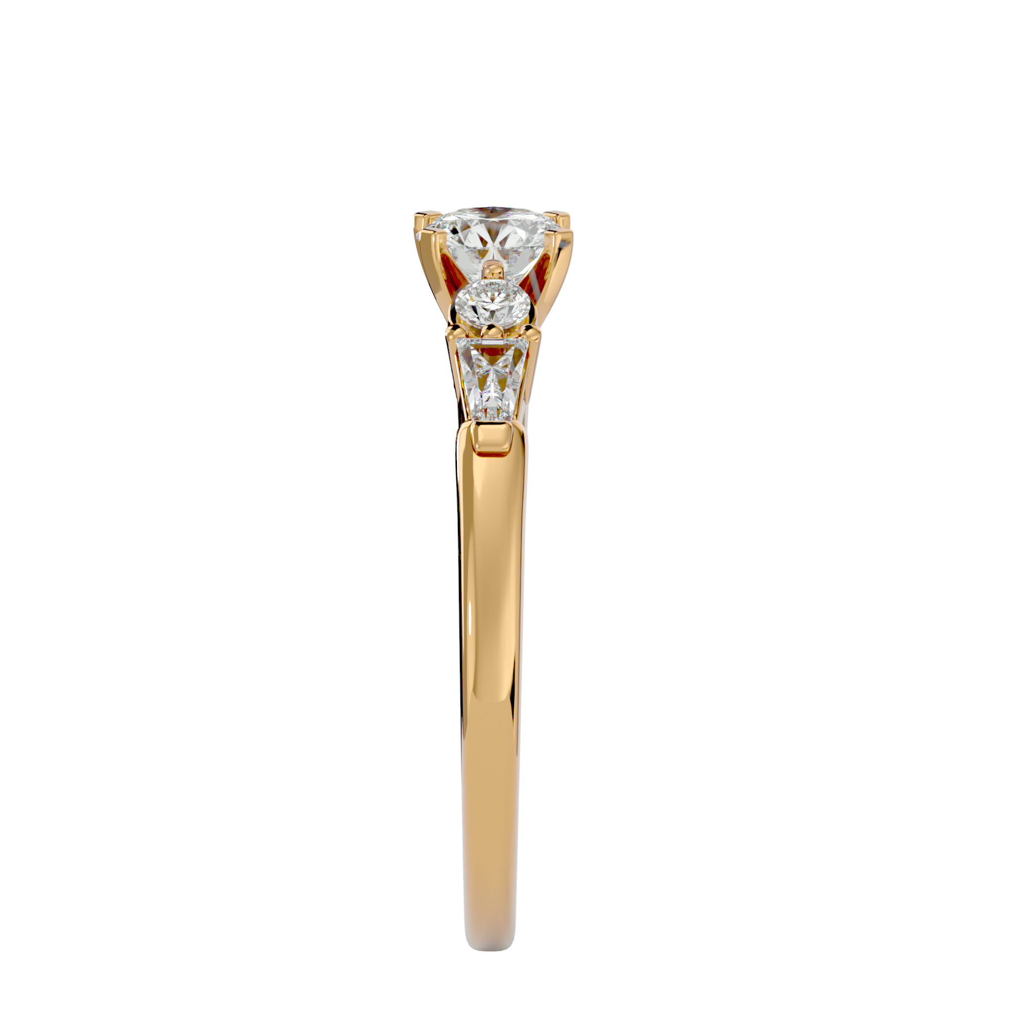 1 ctw Round Three Stone Lab Grown Diamond Ring