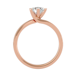 1 ctw Round Lab Grown Diamond Side Stone Engagement Ring