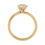 1 ctw Round Lab Grown Diamond Side Stone Engagement Ring